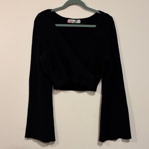 Free People Riley Wrap Sweater Top